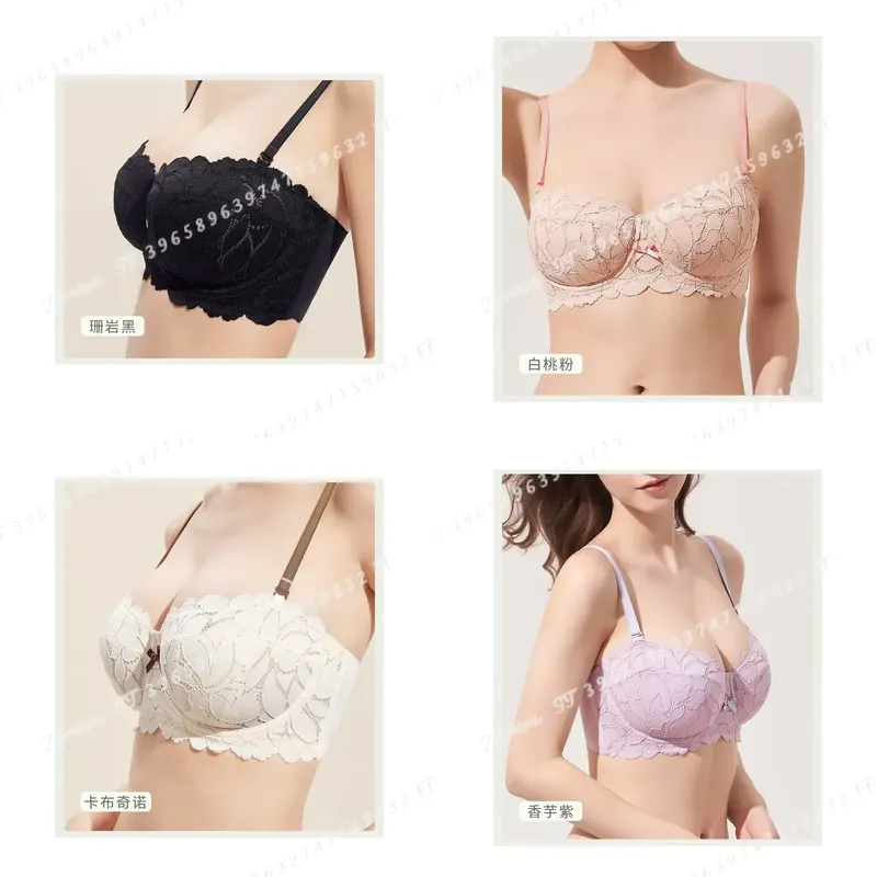 Women Plus Size French Lace Br - огляд і ціна Bralette Wireless Soft