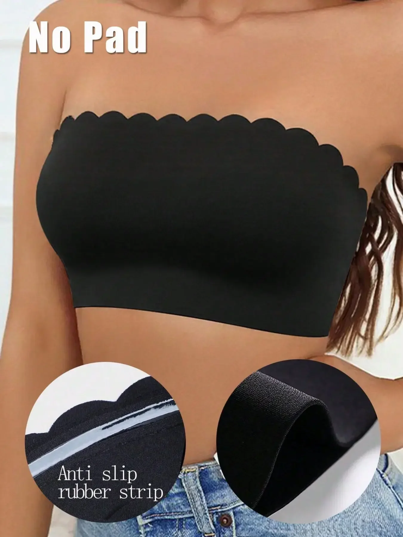 Women's Strapless Bra, Seamles - огляд і ціна Bralette Wireless Soft